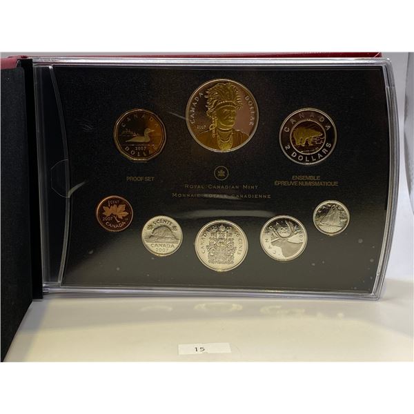 2007 Canada Thayendanegea Proof Double Dollar Set - Commemorating Joseph Brant