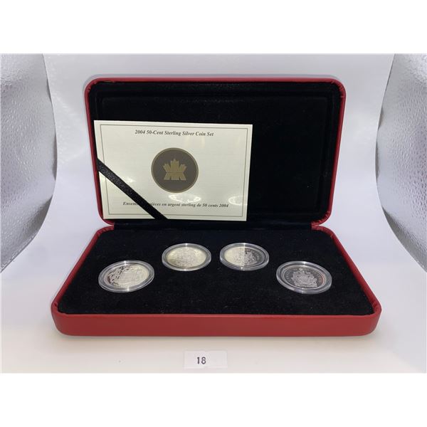 2004 Canada 50-cent Queen Elizabeth II 4-coin Sterling Silver Effigy Set