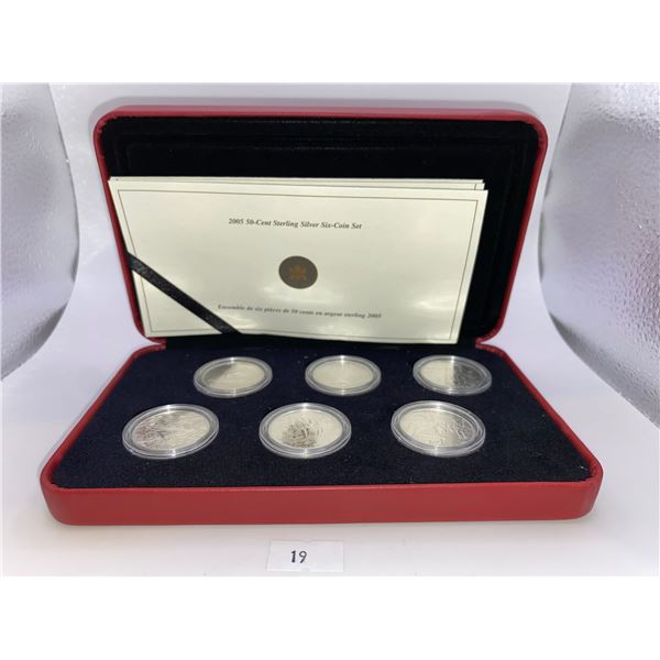 2005 Canada 50-cent Battle of Britain 6-coin Sterling Silver Set
