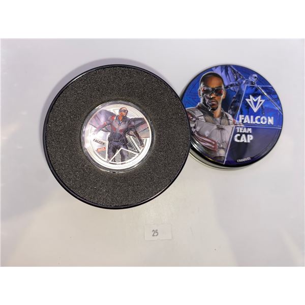 2016 Marvel Falcon Silver Coin