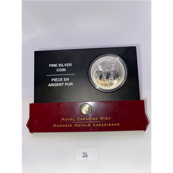 2005 Canada $5 End of WWII 60th Anniversary Fine Silver