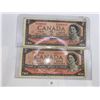 Image 2 : 1954 Canadian Two Dollar Bills