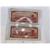 Image 3 : 1954 Canadian Two Dollar Bills