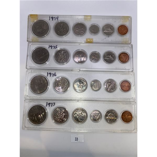1974-1977 Snap Lock Case Coin Sets