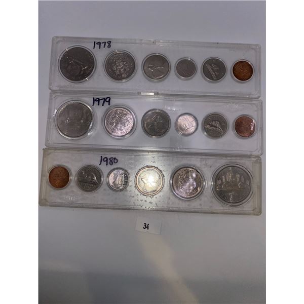1998-1980 Snap Lock Case Coin Sets
