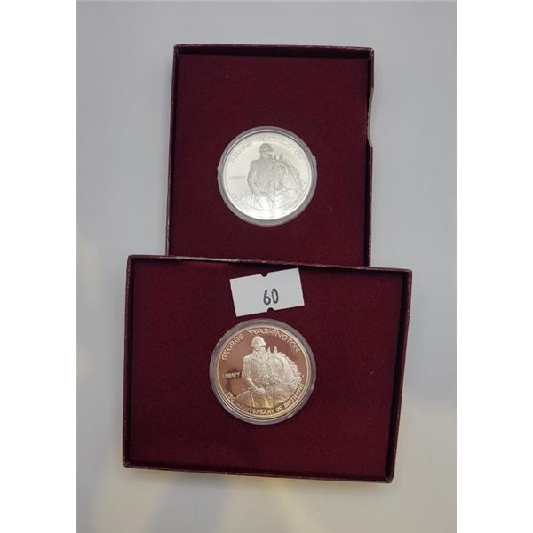 2 x 1982 USA Silver Half Dollars