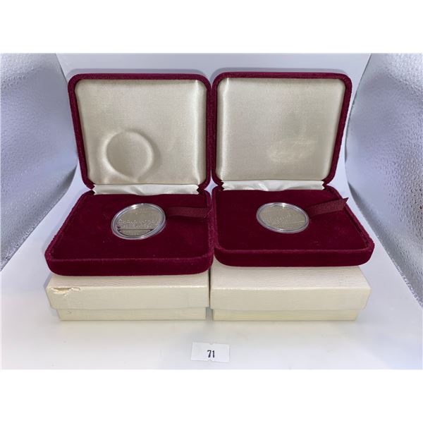 2 x 1982 Canada Dollar in Proof-Like Finish & 2 x 1978 Specimen Silver Dollars