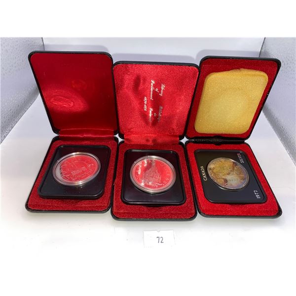 1978, 1976, 1972 Specimen Silver Dollars