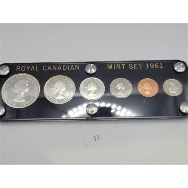 1961 Royal Canadian Mint Set
