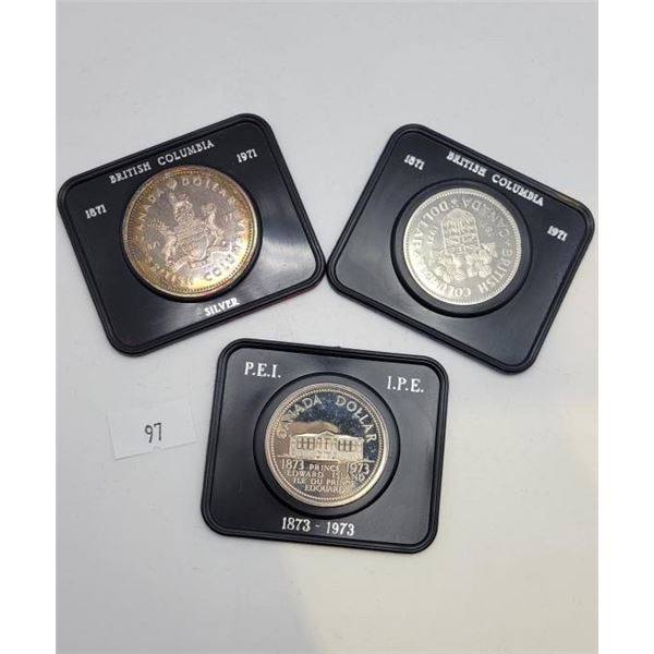 Silver Dollar Centennials - Canada's Coastal Provinces
