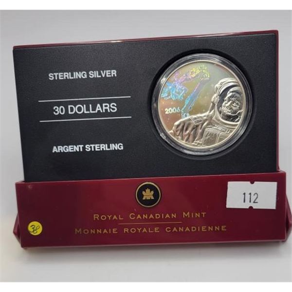 2006 Canadian Fine Silver 30 Dollar "Canadarm"