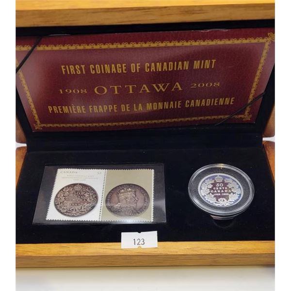 Royal Canadian Mint 100th Anniversary Silver Coin & Stamp Set