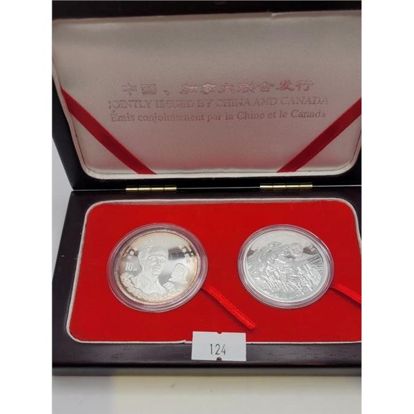 1988 Canadian Silver 5 Dollar Coin "Norman Bethune in China"