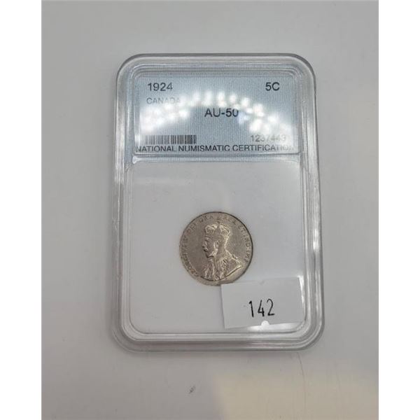1924 AU Canadian Nickel