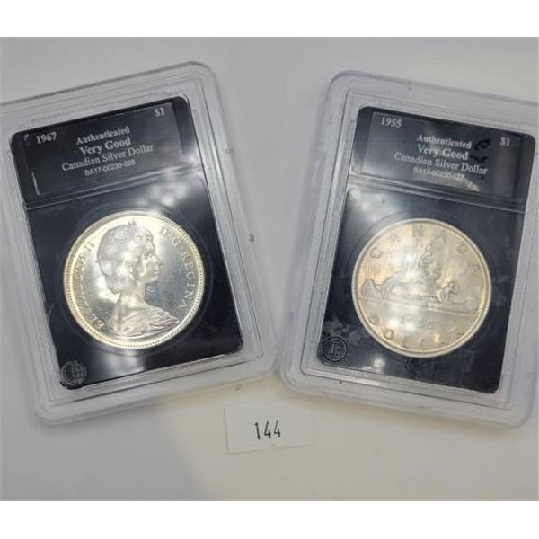 Graded Canadian Silver Dollars
