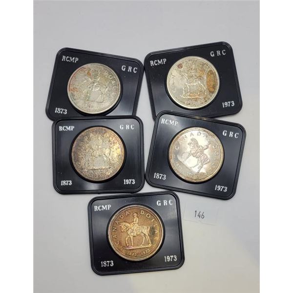 Canadian Centennial Silver Dollars - RCMP Bundle