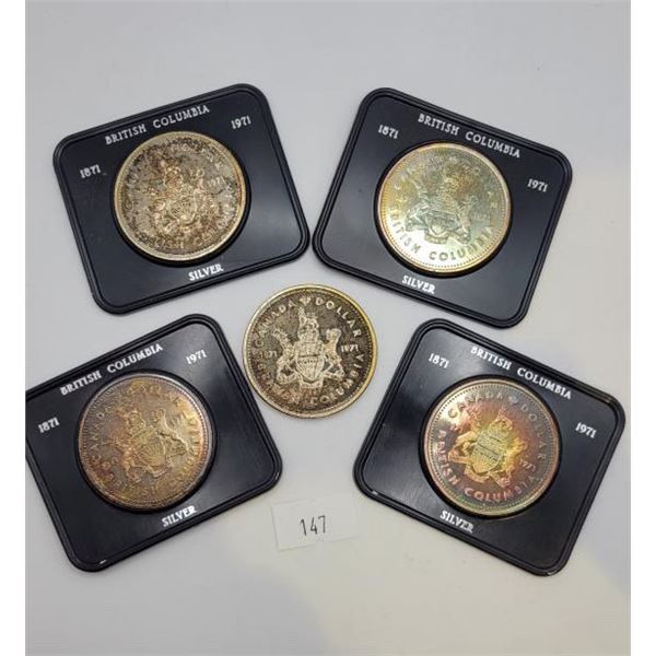 Canadian Centennial Silver Dollars - BC Bundle
