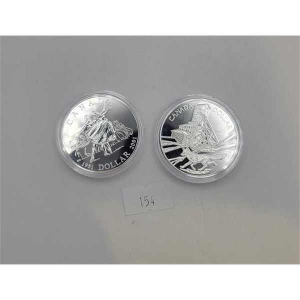 2000's Canadian Brilliant Uncirculated Silver Dollars