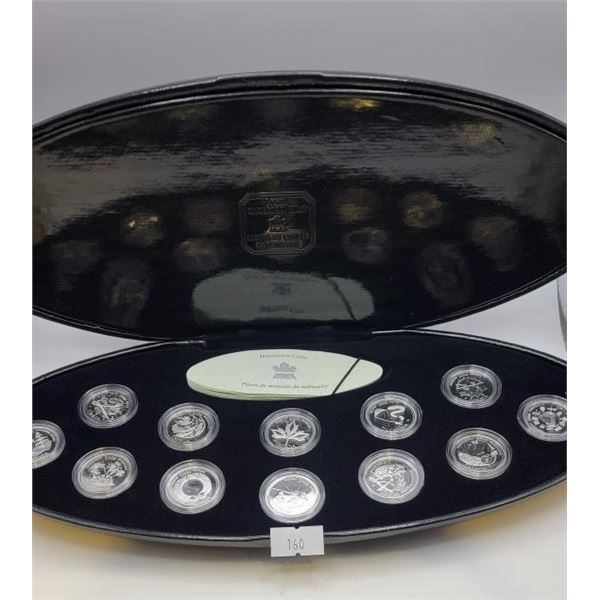 2000 Canadian Silver Quarter Millenium Set