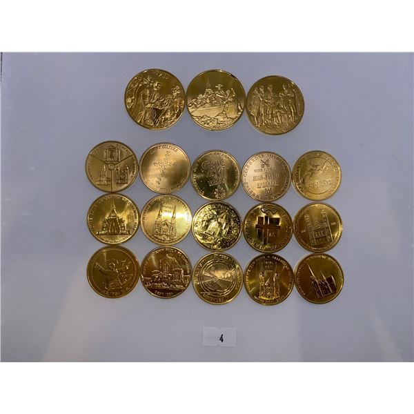 Various Canadian and American Token Medals