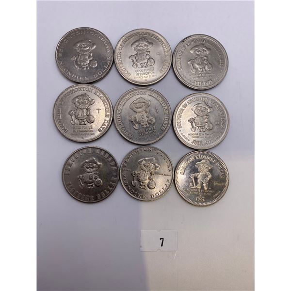 Variety of Canadian Tokens