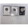 Image 4 : American Coins - 1922 Silver Peace Dollar, Slabbed Half Dollar, Nickles and Pennie Set