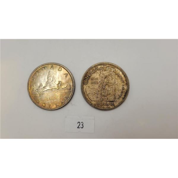 Canadian 57/58 Silver Dollars