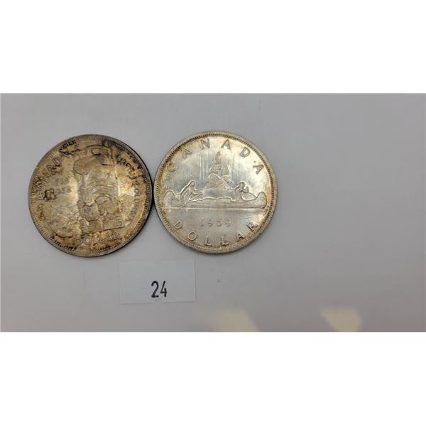 Canadian 58/59 Silver Dollars