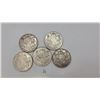Image 1 : Canadian Mid-Century Silver Half-Dollars