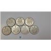 Image 1 : Canadian 1960's Silver Half Dollars
