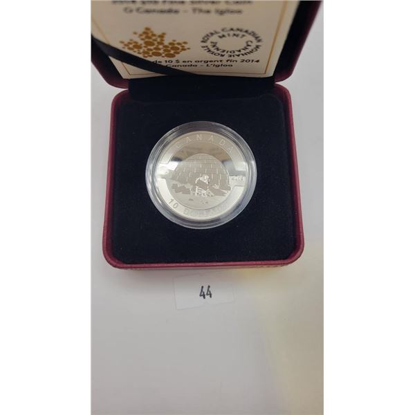 Canadian 2014 Silver 10 Dollar Coin "Igloo"