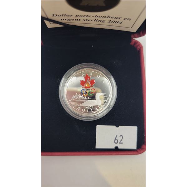 2004 Canadian Silver Olympic Lucky Loonie