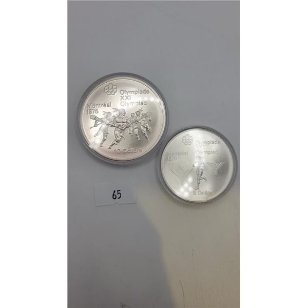 1976 Montreal Olympic Coin Bundle - Track & Lacrosse