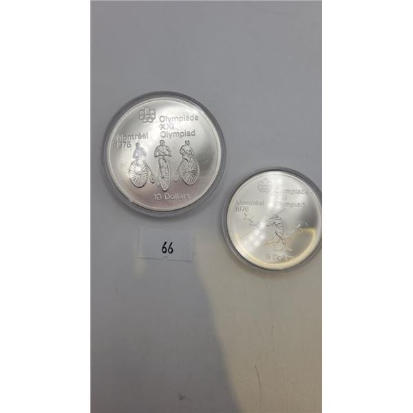 1976 Montreal Olympic Coin Bundle - "Cycle & Javalin"