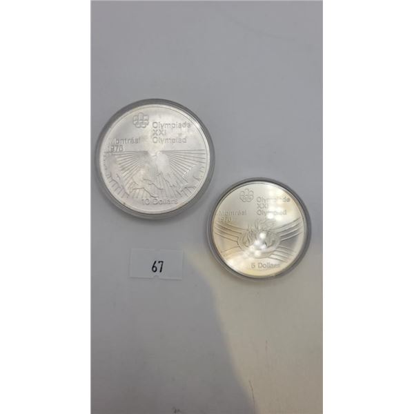 1976 Montreal Olympic Coin Bundle - "Hockey & Flame"