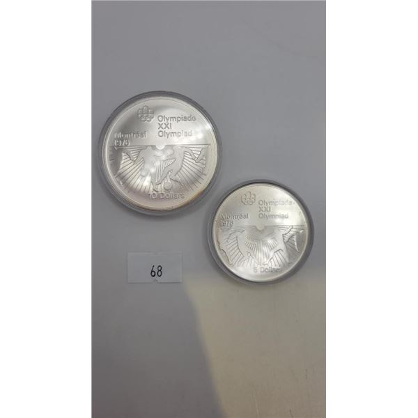 1976 Montreal Olympic Coin Bundle - "Soccer & Fencing"