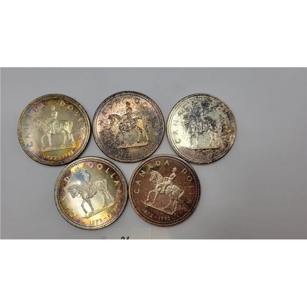 Canadian1973 RCMP Silver Dollar Bundle