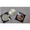 Image 1 : Canadian Silver Commemorative Dollar Trio