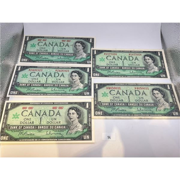 1967 $1 Banknotes