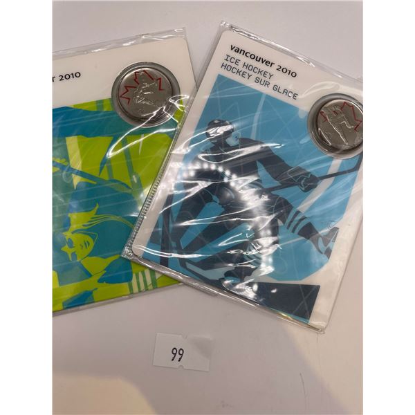 Vancouver 2010 olympic 25 Cent Pieces