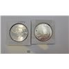 Image 1 : Canadian 90s Sterling Silver Dollars
