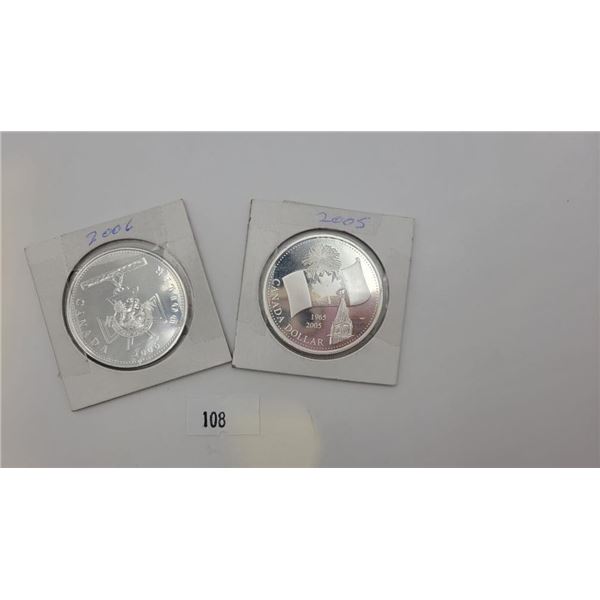 2005/2006 Canadian Fine Silver Dollars