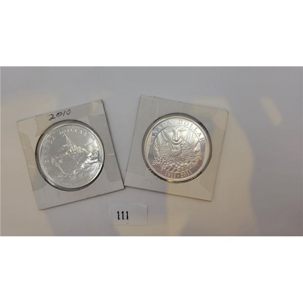 2010/2011 Canadian Sterling Silver Dollars