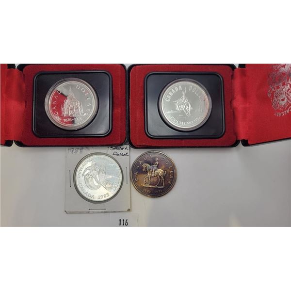 Canadian 50% Silver Dollars 70/80s