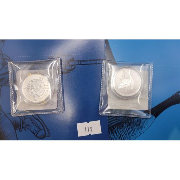 2013/2014 Canadian Fine Silver 20 Dollar Coins
