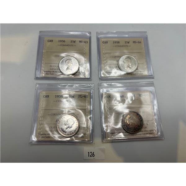 1950's 25c Candian Pieces