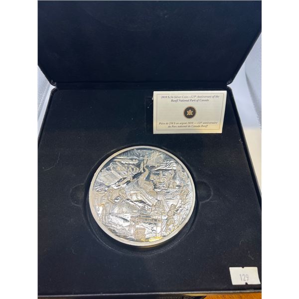 2010 $250 Fine Silver 1 Kilo Banff Park Coin