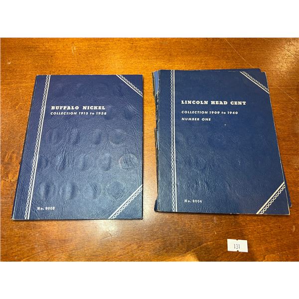 USA Lincoln Penny & Buffalo Nickel Collection Books