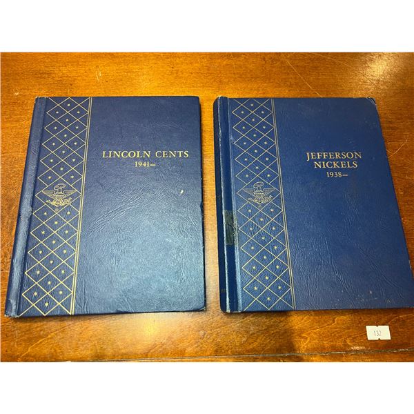 USA Lincoln Cents & Jefferson Nickels Collection Books
