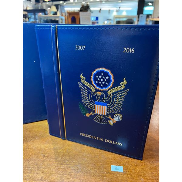 2007-2016 USA Presidential Dollars Collection Binder - 80 Coins Total